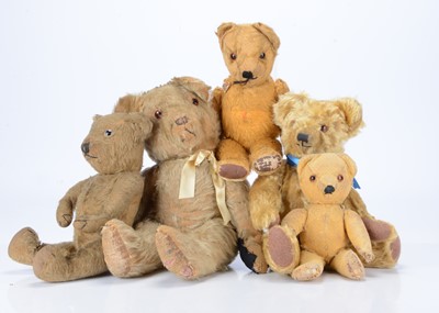 Lot 270 - Five British teddy bears