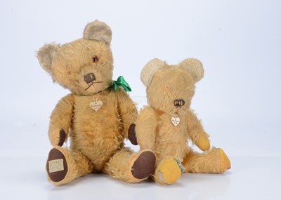 Lot 284 - Two post-war Pixie Toy teddy bears