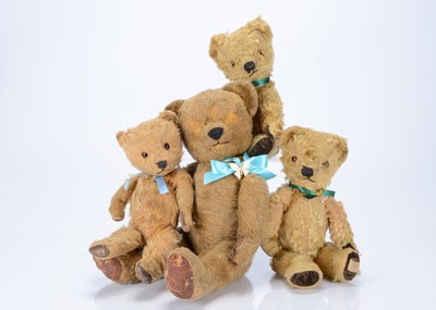 Lot 292 - Four post-war British teddy bears