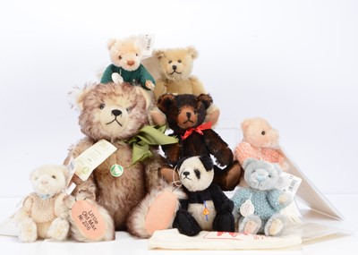 Lot 317 - Eight limited edition German teddy bears