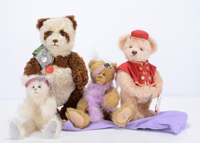Lot 324 - Four limited edition German teddy bears