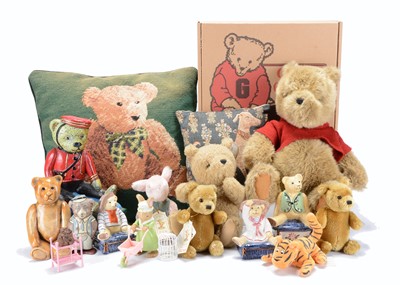 Lot 339 - A selection of Gund Classic Pooh soft toys and various teddy bear items