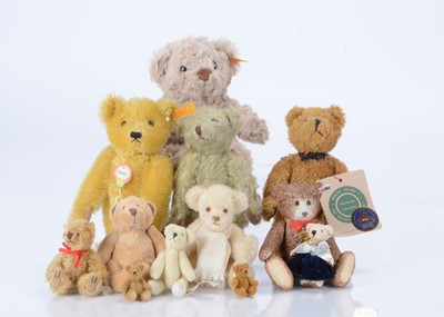 Lot 361 - Two small Steiff yellow tag teddy bears