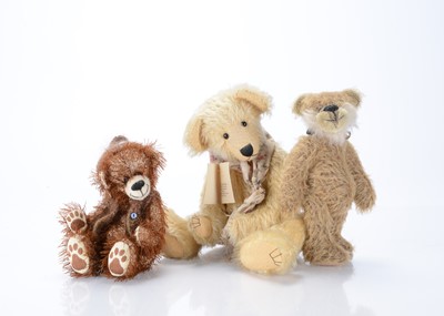Lot 375 - Three artist teddy bears