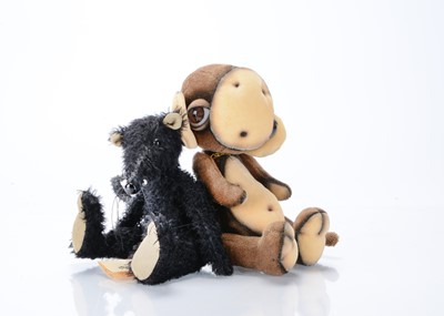 Lot 378 - Two artist soft toy animals