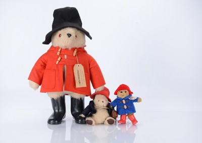 Lot 409 - Three Paddington Bears, teddy bears