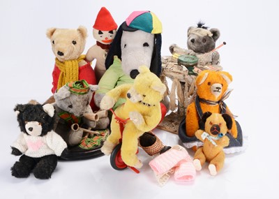 Lot 413 - Various post-war teddy bears and soft toys