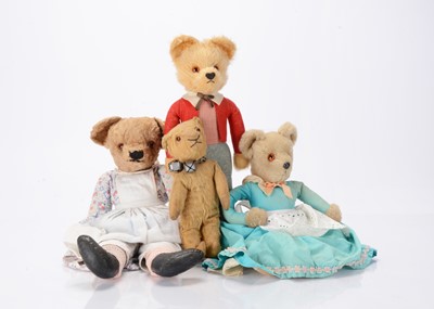 Lot 414 - Three dressed teddy bears
