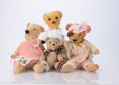 Lot 415 - Four post-war teddy bears
