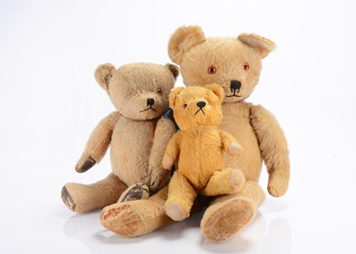 Lot 423 - Three post-war British teddy bears