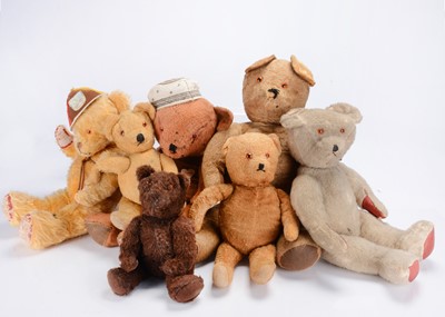 Lot 427 - Seven post-war teddy bears