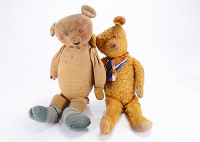 Lot 434 - Two 1920-30s German teddy bears
