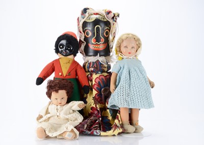 Lot 445 - A 1930s Chad Valley girl cloth doll