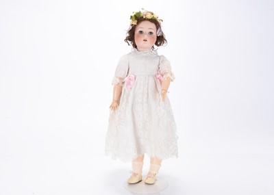Lot 475 - An Adolf Heller 10 bisque headed child doll
