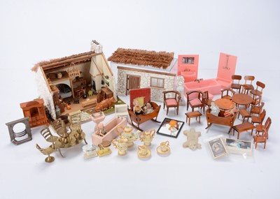 Lot 488 - An Irish Cottage ½4th scale dolls' house by Mary Nicholson