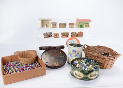 Lot 512 - Eight late 19th or early 20th century miniature cardboard houses