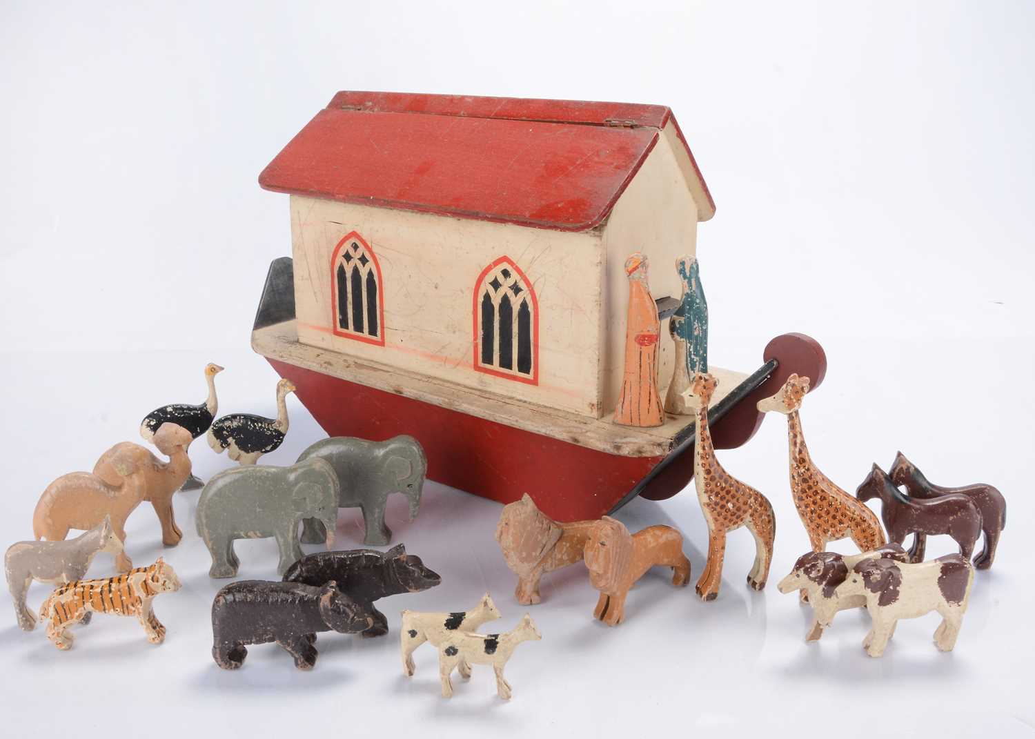 Lot 516 - A Lord Roberts Workshop wooden Noah's Ark with animals