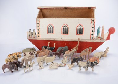 Lot 517 - A Lord Roberts Workshop wooden Noah's Ark with animals
