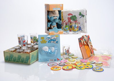 Lot 538 - A collection of Smurf memorabilia and toys