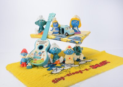 Lot 539 - A collection of Smurf memorabilia and toys