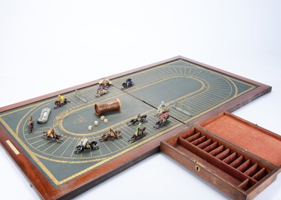 Lot 549 - A fine 19th Century mahogany horse racing game for Cremer,E134