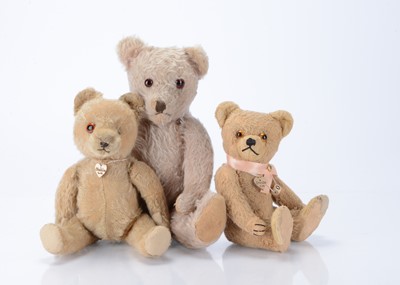 Lot 576 - Three post-war teddy bears