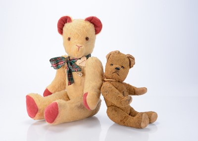 Lot 584 - Two post -war teddy bears
