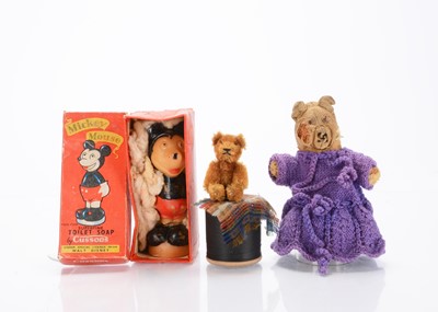 Lot 598 - A 1950s Schuco miniature teddy bear