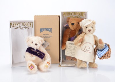 Lot 602 - Three Merrythought teddy bears