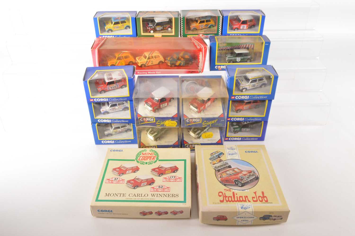 Lot 7 - Corgi Diecast Competition Mini Coopers Including The Italian Job (18)