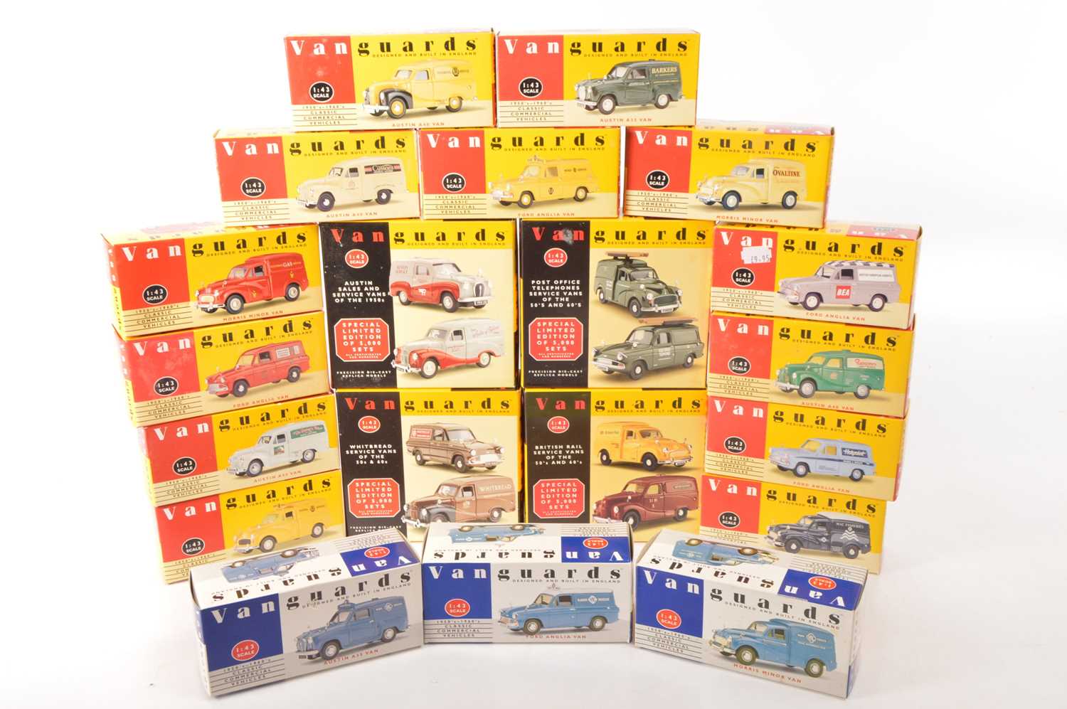 Lot 14 - Vanguards by Lledo Vintage Delivery Vans (20)