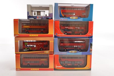 Lot 73 - Creative Master Northcord 1:76 Scale London Buses and Bus Stop (8)