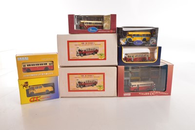 Lot 84 - 1:76 Scale Vintage Hong Kong Single Deck Buses Related Models and Dioramas (10)
