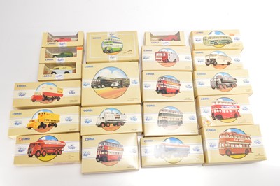 Lot 124 - Corgi Classics Vintage Public Transport Commercial and Emergency Vehicles (20)