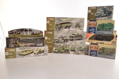 Lot 149 - Modern Diecast Corgi and Solido Military Models (9)