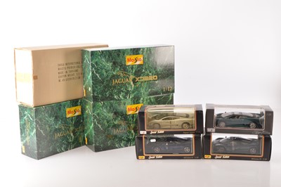 Lot 154 - Maisto 1:12 Scale and 1:18 scale Jaguars and McLaren (8)