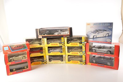 Lot 157 - Maisto and Other 1:18 Scale and 1:24 Scale Mainly Jaguars and Kit (16)