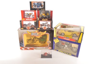 Lot 221 - 1:10 Scale and Smaller Scale Mainly Motorbikes (9)