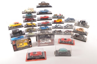 Lot 225 - Modern Diecast Vintage Cars Vans and Motorcycles (30)