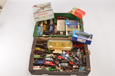 Lot 262 - Corgi Lledo Matchbox diecast vans lorries cars with empty original boxes (49)