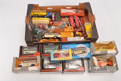 Lot 267 - Corgi EFE Dinky Matchbox Joal and other buses and commercial vehicles (30+)