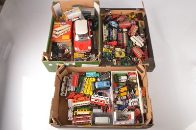 Lot 274 - Assorted diecast models mostly cars vans and buses in scales from 1/12 to 1/148 (120+)