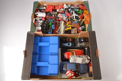 Lot 275 - Assorted diecast models mostly cars vans and lorries in scales from 1/18 to 1/100 (100+)