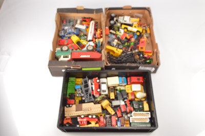 Lot 278 - Diecast and plastic Cars  Commercials and push-along railway items (80+)