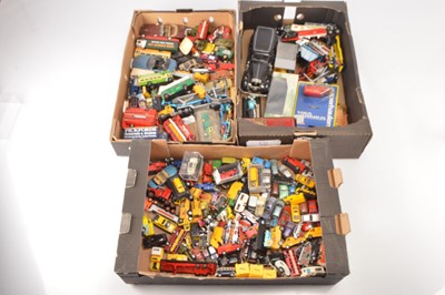 Lot 282 - Cararama Corgi and other diecast and plastic vehicles (170+ in 3 boxes)
