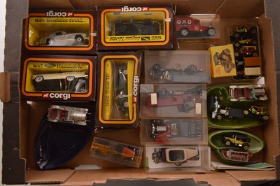 Lot 287 - Corgi Yesteryear and other diecast and plastic vintage vehicles (95+ in 3 boxes)