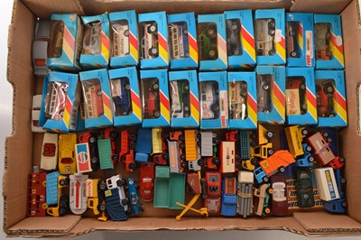 Lot 288 - Corgi Matchbox and other diecast and plastic commercial vehicles (85+ in 3 boxes)