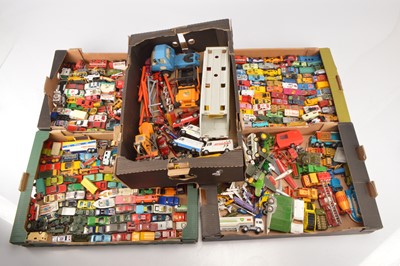 Lot 300 - Large collection of unboxed vintage and modern mostly  1:64 scale or similar and large scales Diecast Vehicles and   few other toys (280 vehicles and toys + figures)