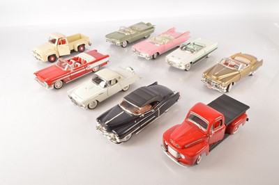 Lot 307 - Unboxed 1:18 Scale American 1940s/50s Cars and Pick Ups (10)