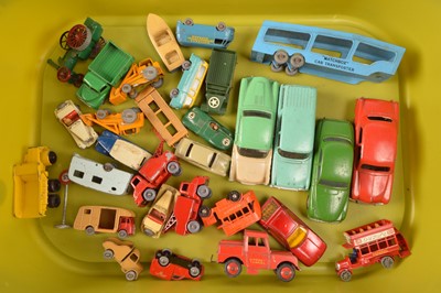 Lot 337 - Post War and Later 1:43 Scale and Smaller Playworn/Unboxed Vehicles (30)